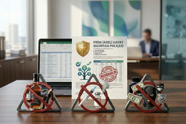 Prim iadeli Hayat Sigortasında Alkol, Uyuşturucu ve Suç